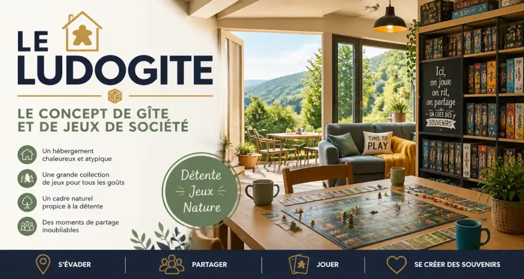 Le Ludogite : Le Concept de Gîte et de Jeux de Société