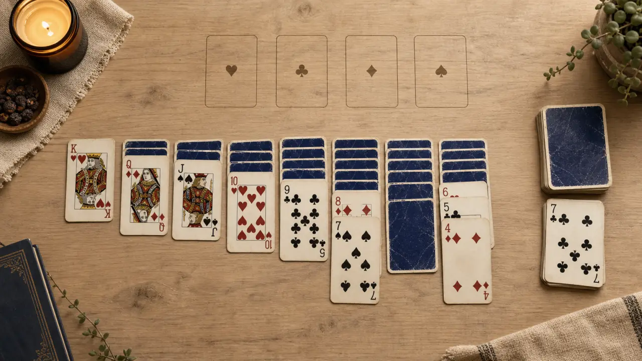 Comment jouer au solitaire : 7 colonnes et 4 fondations