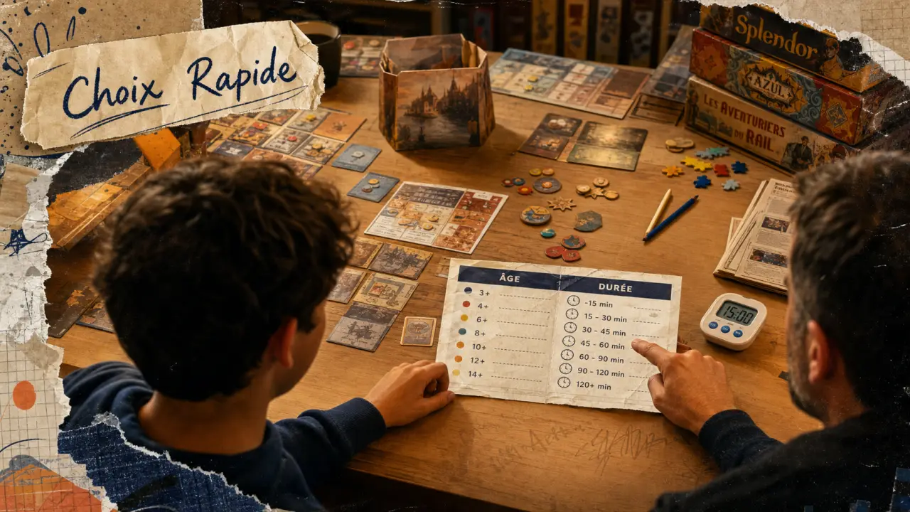 Jeux de société ado : choix rapide 30 minutes, 2 à 6 joueurs