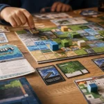 Jeux de société Minecraft : plateau Ravensburger sur table
