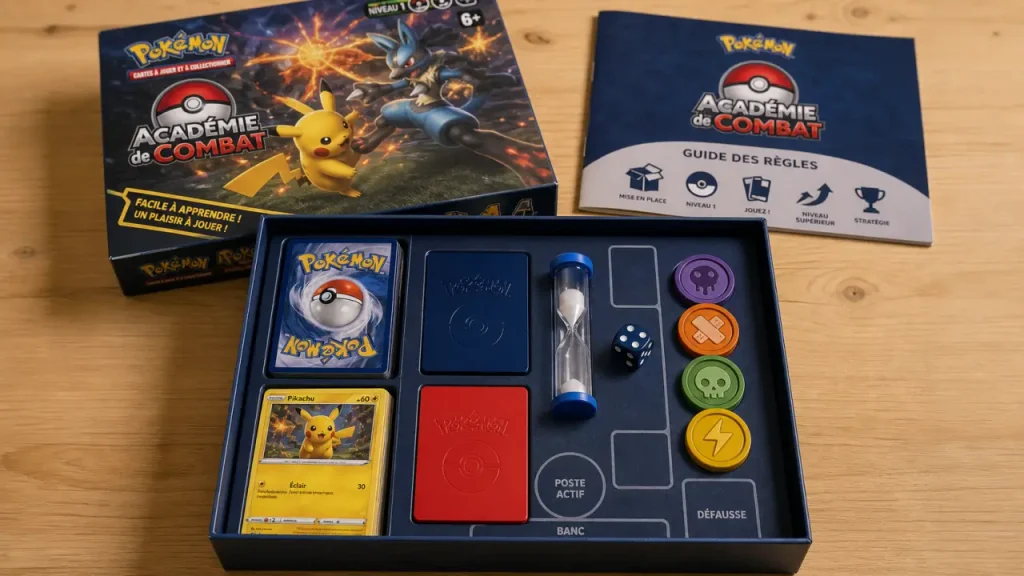 Jeux de société Pokémon pour enfant : cherche et trouve, plateau ou Académie de combat, lequel choisir ?
