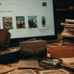 Philibert jeux de société : cartes et boutique sur table