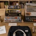 Rangement jeux de société : boîtes protégées et triées