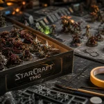StarCraft jeux de plateau : figurines Terrans, Zergs et Protoss