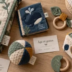 Jeux d éveil bébé sans surstimuler : tapis d éveil, hochet, balle