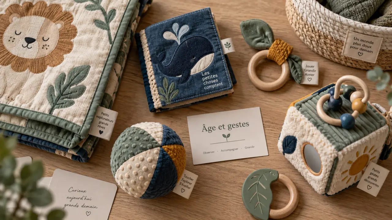 Jeux d éveil bébé sans surstimuler : tapis d éveil, hochet, balle