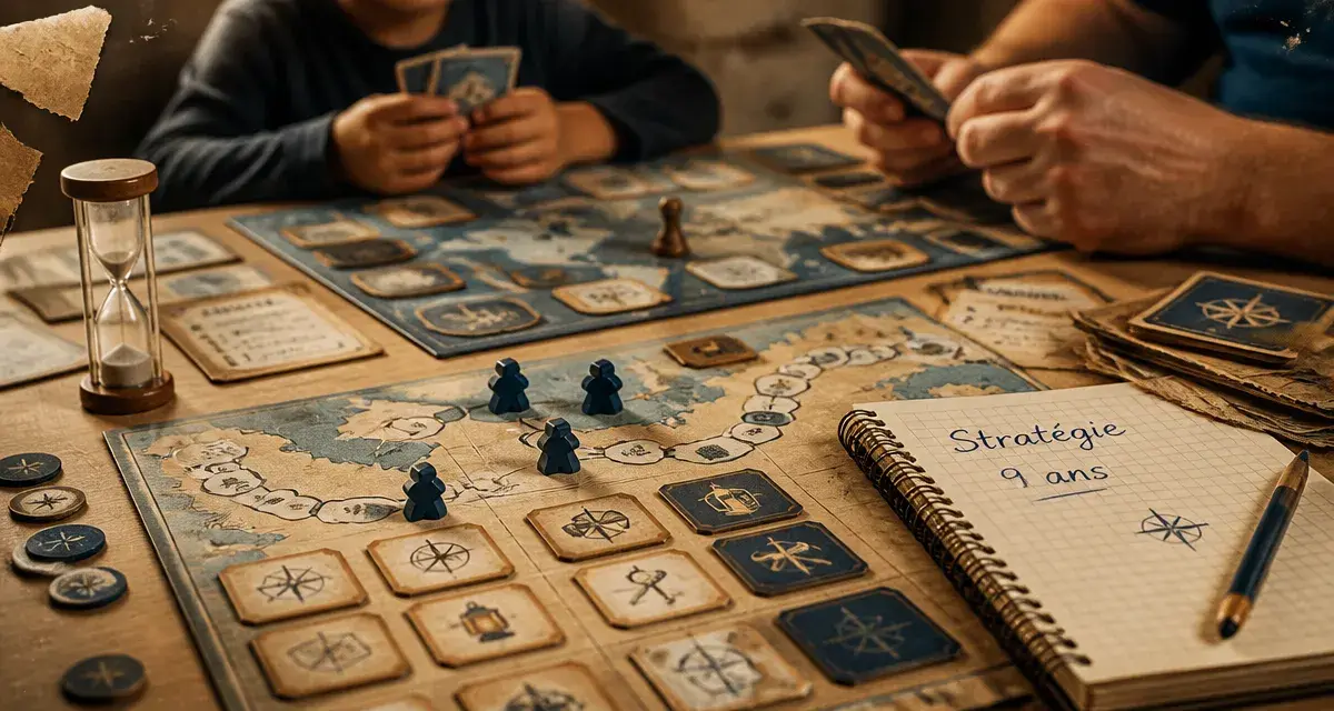 Jeux de société 9 ans : stratégie et réflexion sur table
