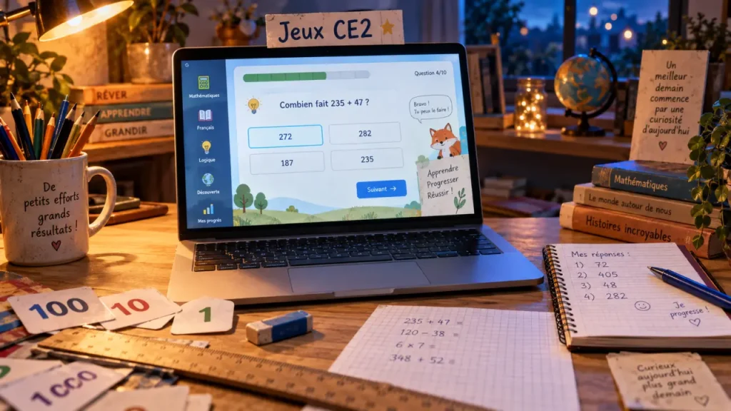 Jeux éducatifs CE2 : choisir une compétence précise pour réviser efficacement