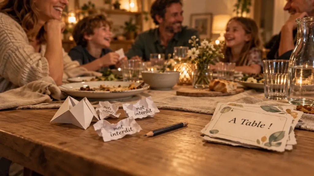 Jeu en famille à table : 6 idées express pour jouer sans écran