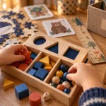 Jeux éducatifs pour enfants : tri de formes dès 12 mois